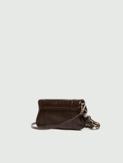Borsa Le Muse mini in tessuto spalmato - TESTA DI MORO