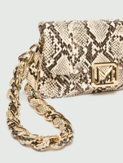 Borsa Le Muse mini in tessuto spalmato - NATURALE