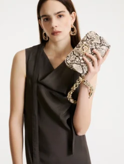 Borsa Le Muse mini in tessuto spalmato - NATURALE