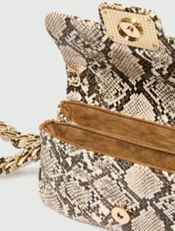 Borsa Le Muse mini in tessuto spalmato - NATURALE