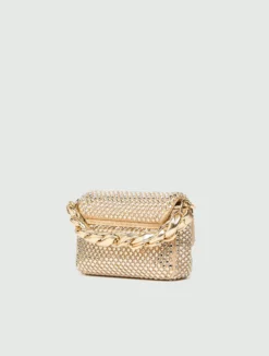 Borsa Le Muse small con strass - CAMMELLO