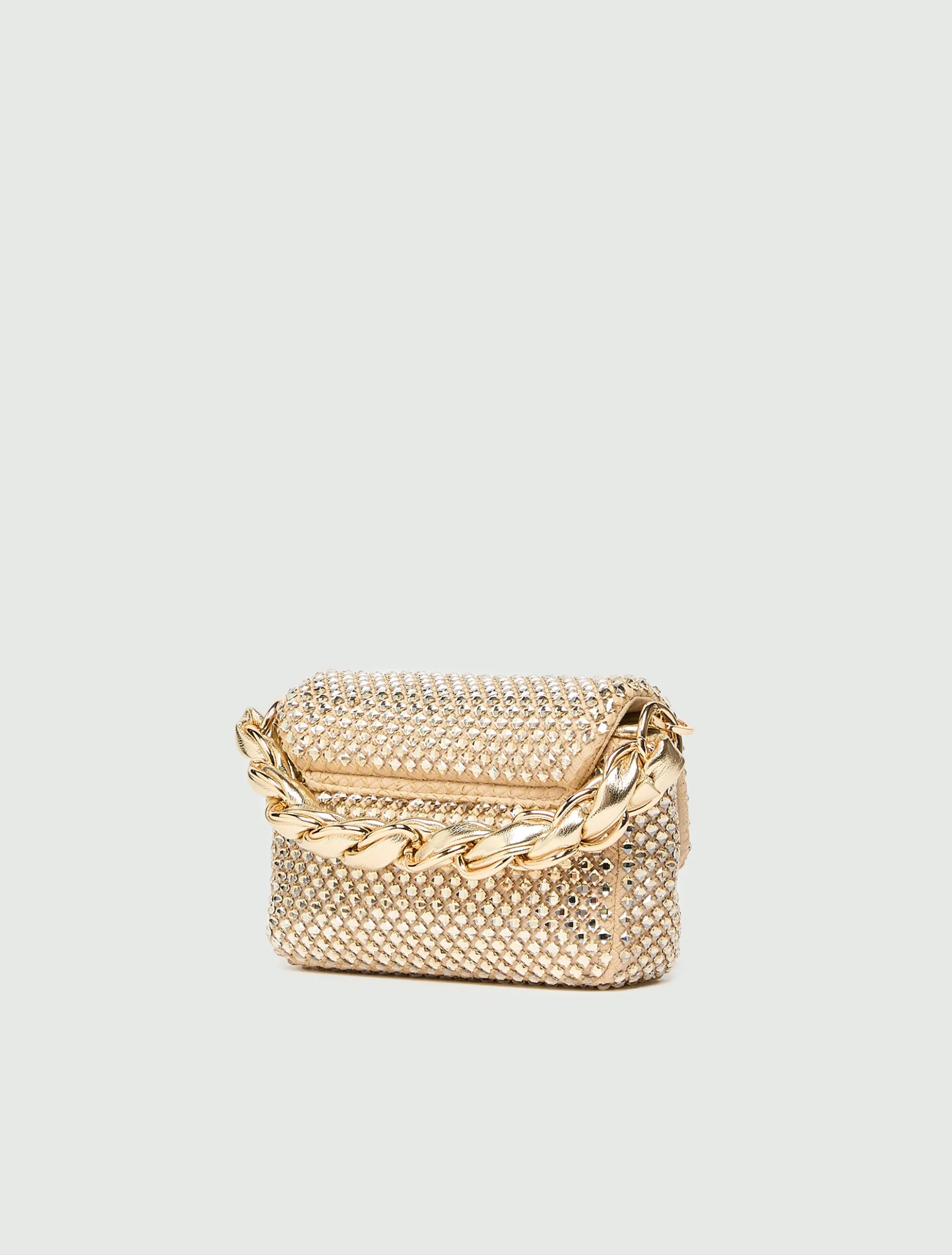 Borsa Le Muse small con strass - CAMMELLO