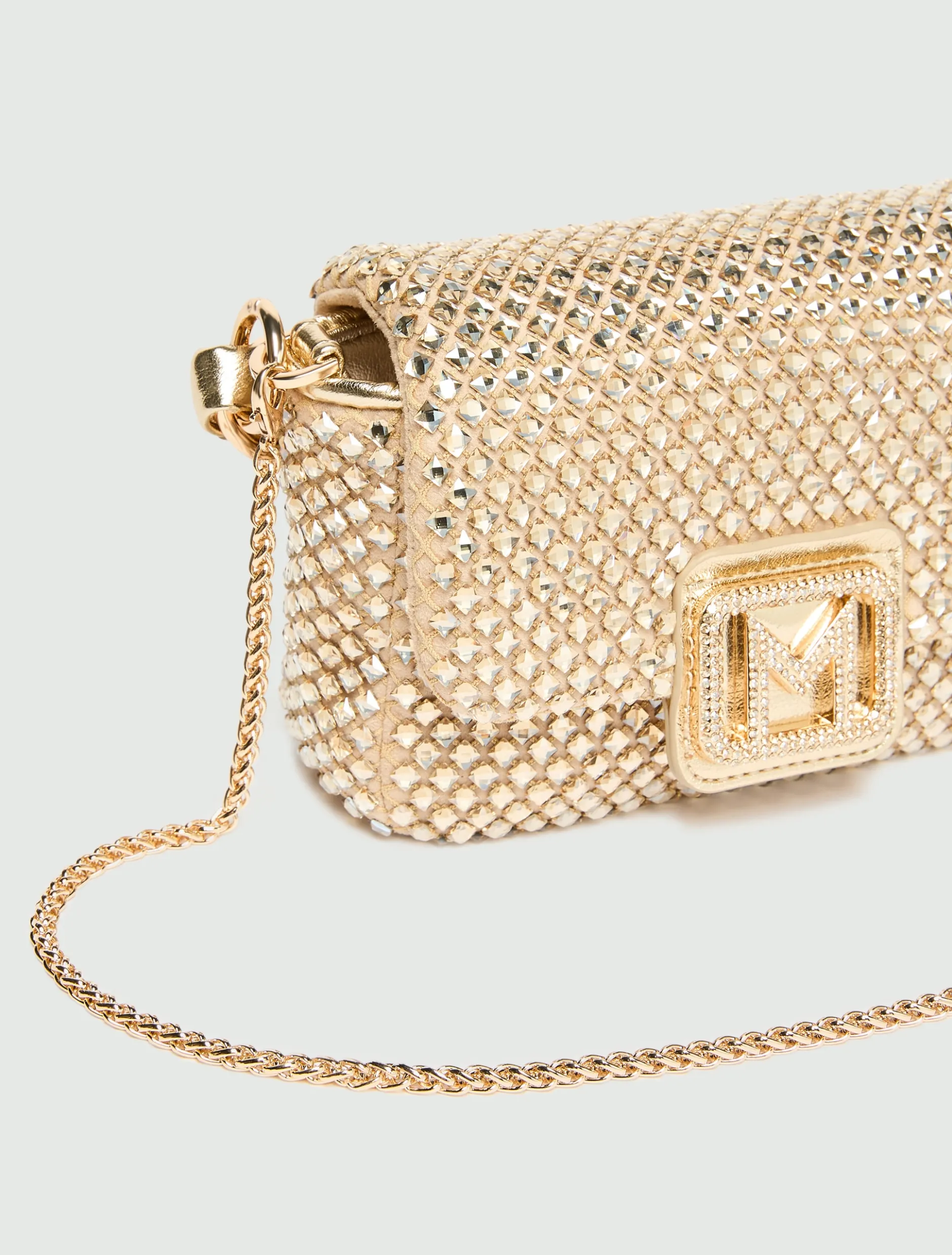 Borsa Le Muse small con strass - CAMMELLO