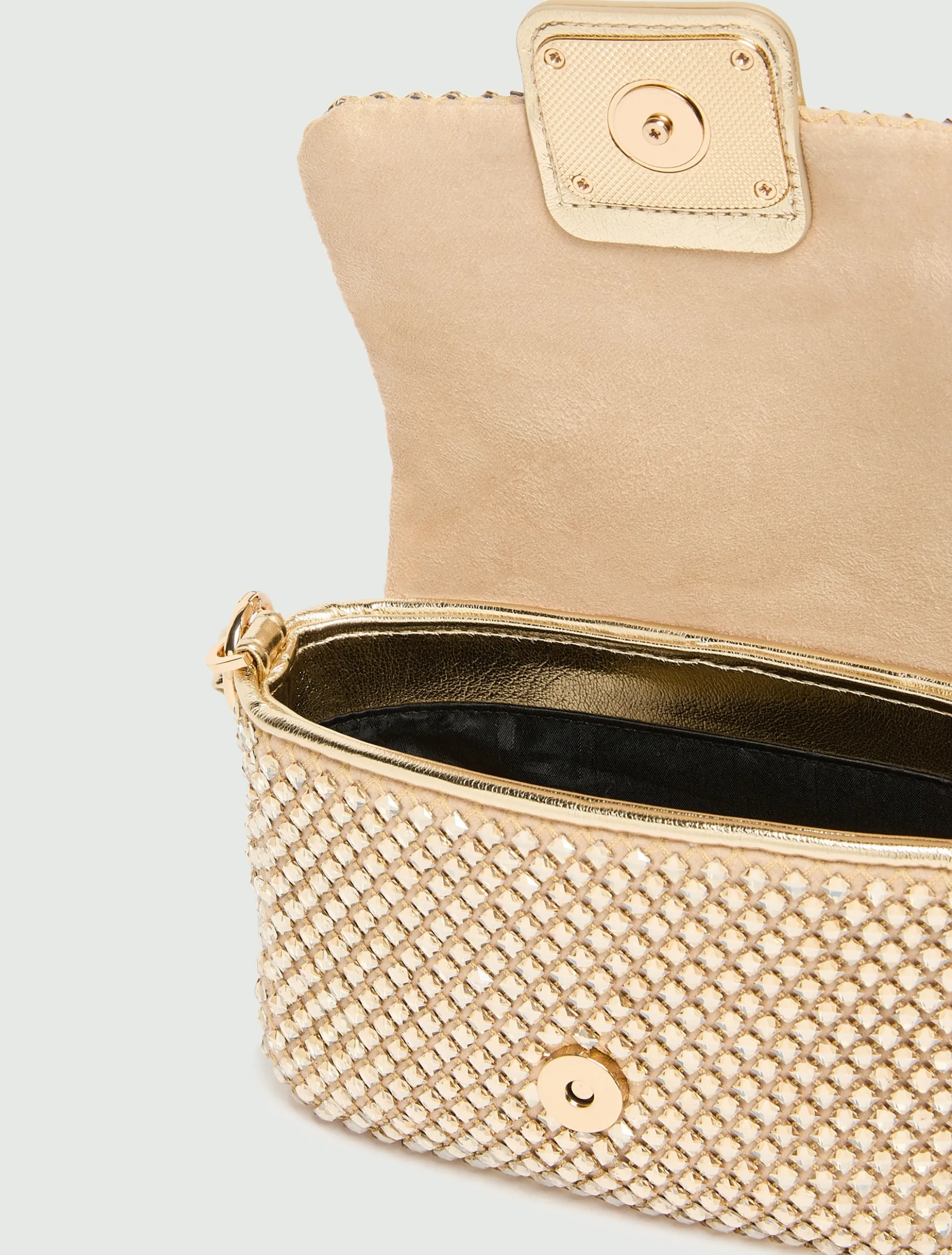 Borsa Le Muse small con strass - CAMMELLO