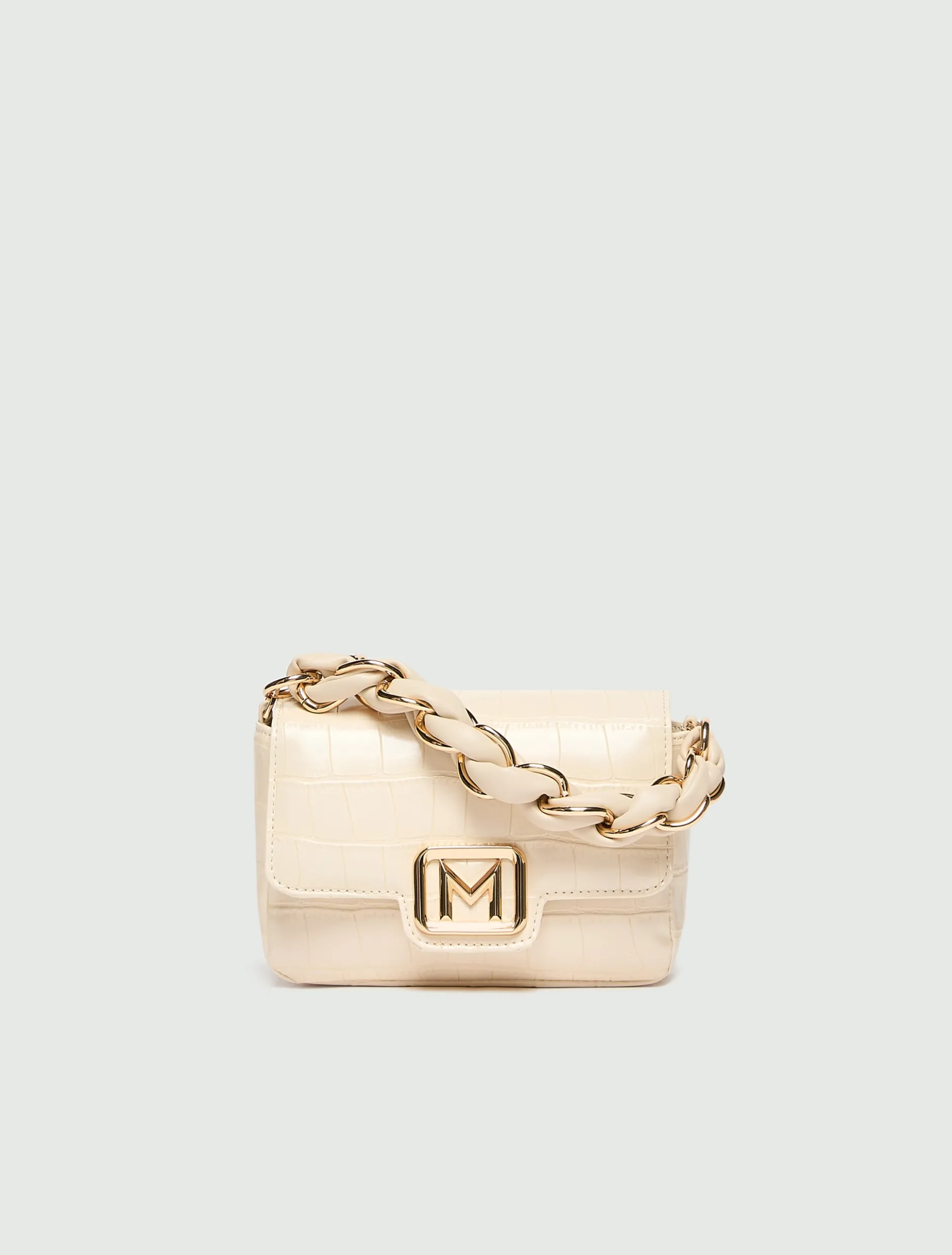Borsa Le Muse small stampa coccodrillo - AVORIO