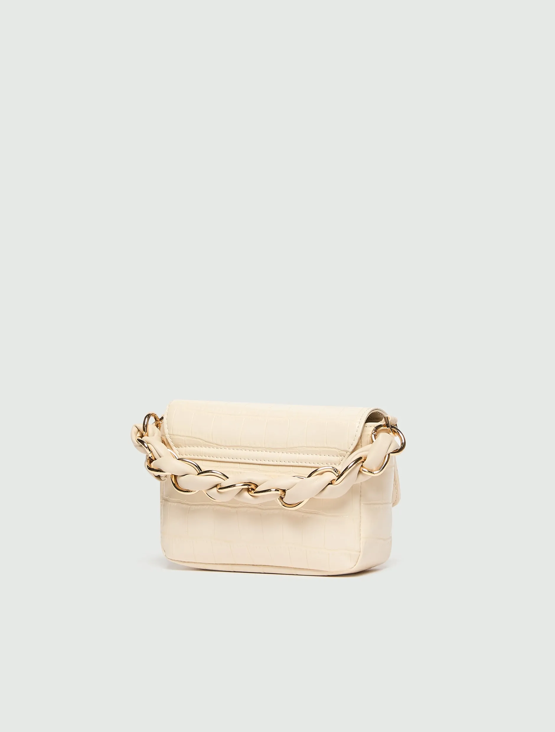 Borsa Le Muse small stampa coccodrillo - AVORIO