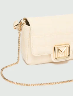 Borsa Le Muse small stampa coccodrillo - AVORIO