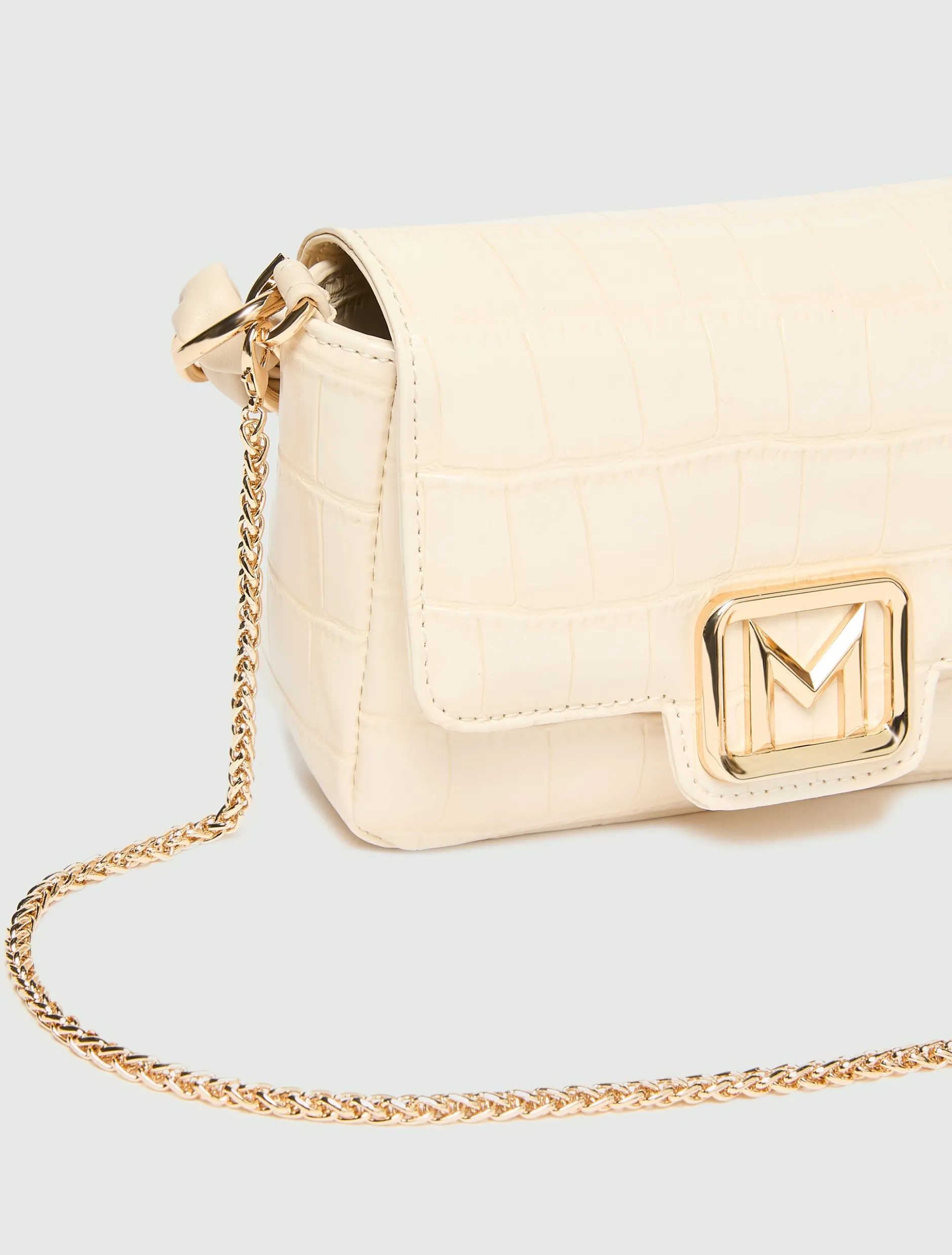 Borsa Le Muse small stampa coccodrillo - AVORIO