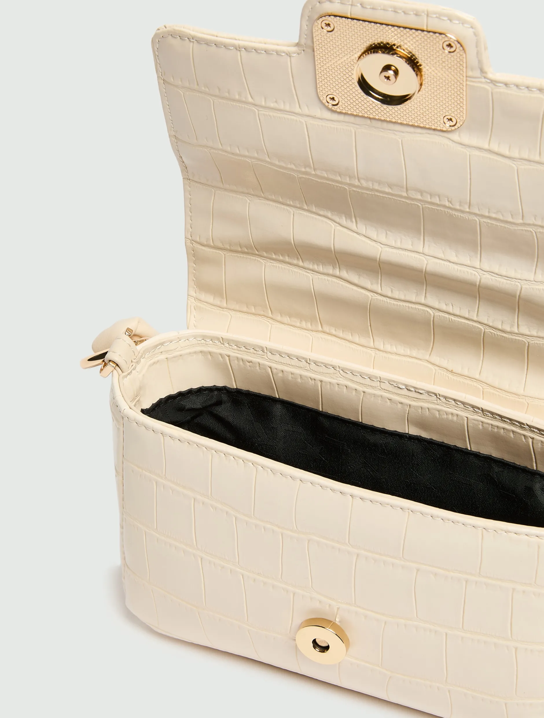 Borsa Le Muse small stampa coccodrillo - AVORIO
