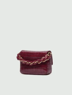 Borsa Le Muse small stampa coccodrillo - BORDEAUX
