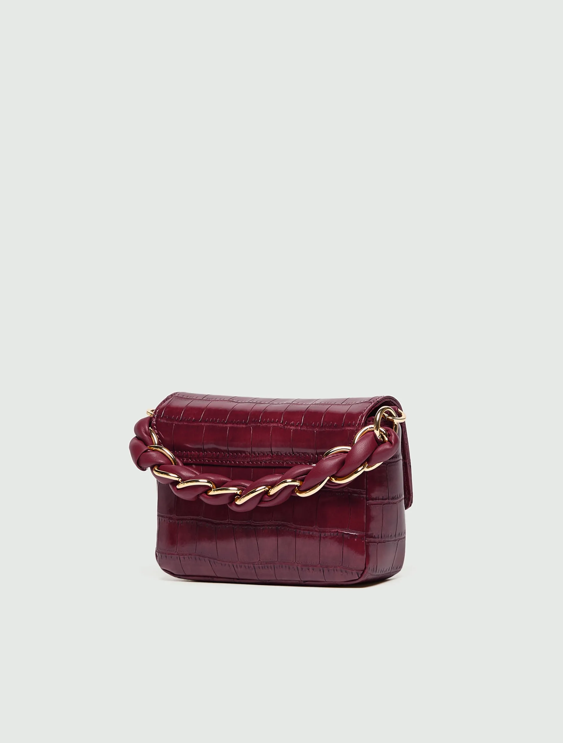 Borsa Le Muse small stampa coccodrillo - BORDEAUX