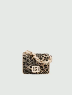 Borsa Le Muse small stampa leopardo - MARRONE