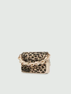 Borsa Le Muse small stampa leopardo - MARRONE