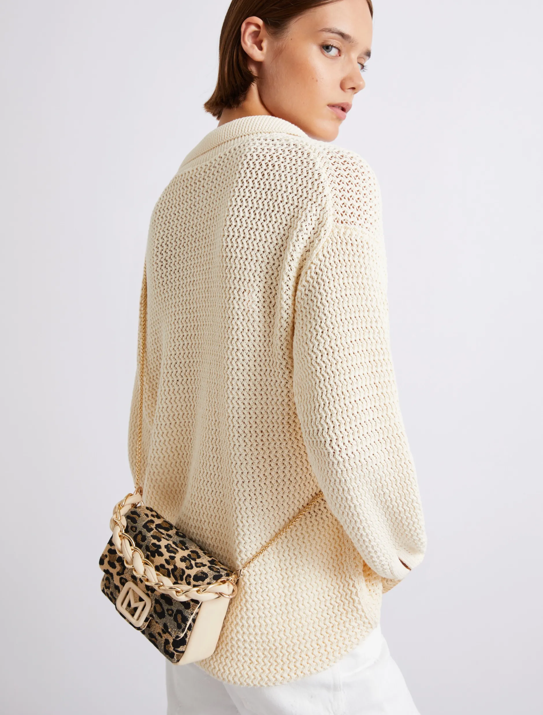Borsa Le Muse small stampa leopardo - MARRONE