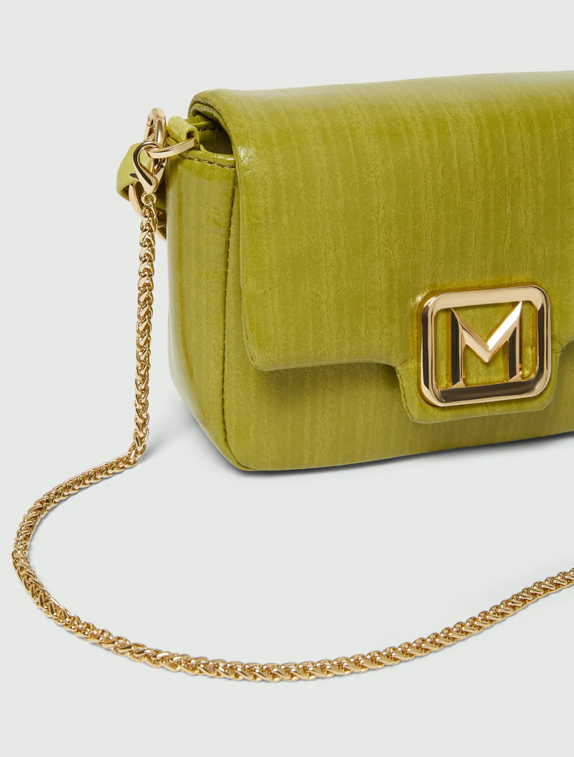 Borsa Le Muse small stampa rettile - PISTACCHIO