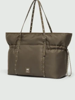 Borsa weekender con doppi manici - MARRONE