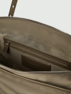 Borsa weekender con doppi manici - MARRONE