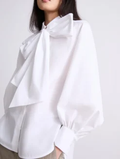 Camicia con fiocco - BIANCO OTTICO