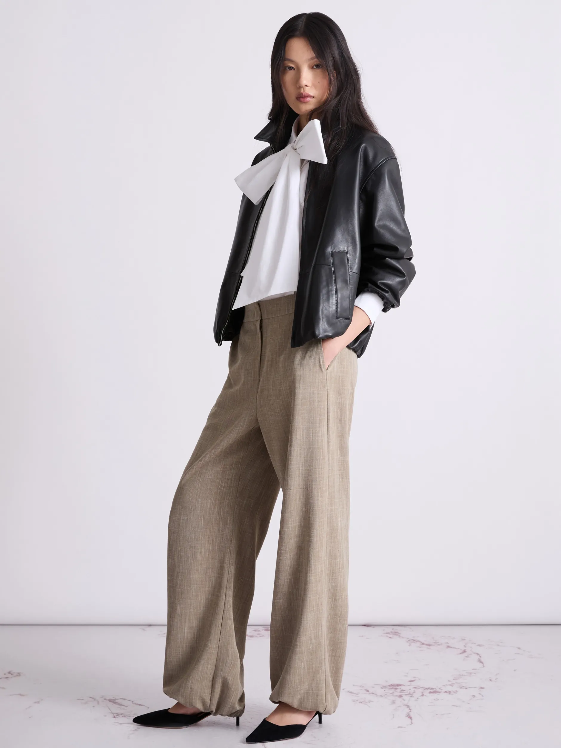 Camicia con fiocco - BIANCO OTTICO