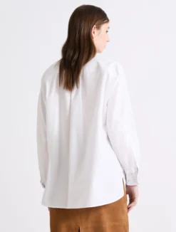 Camicia in cotone con cristalli - BIANCO OTTICO