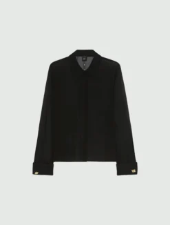 Camicia in georgette - NERO