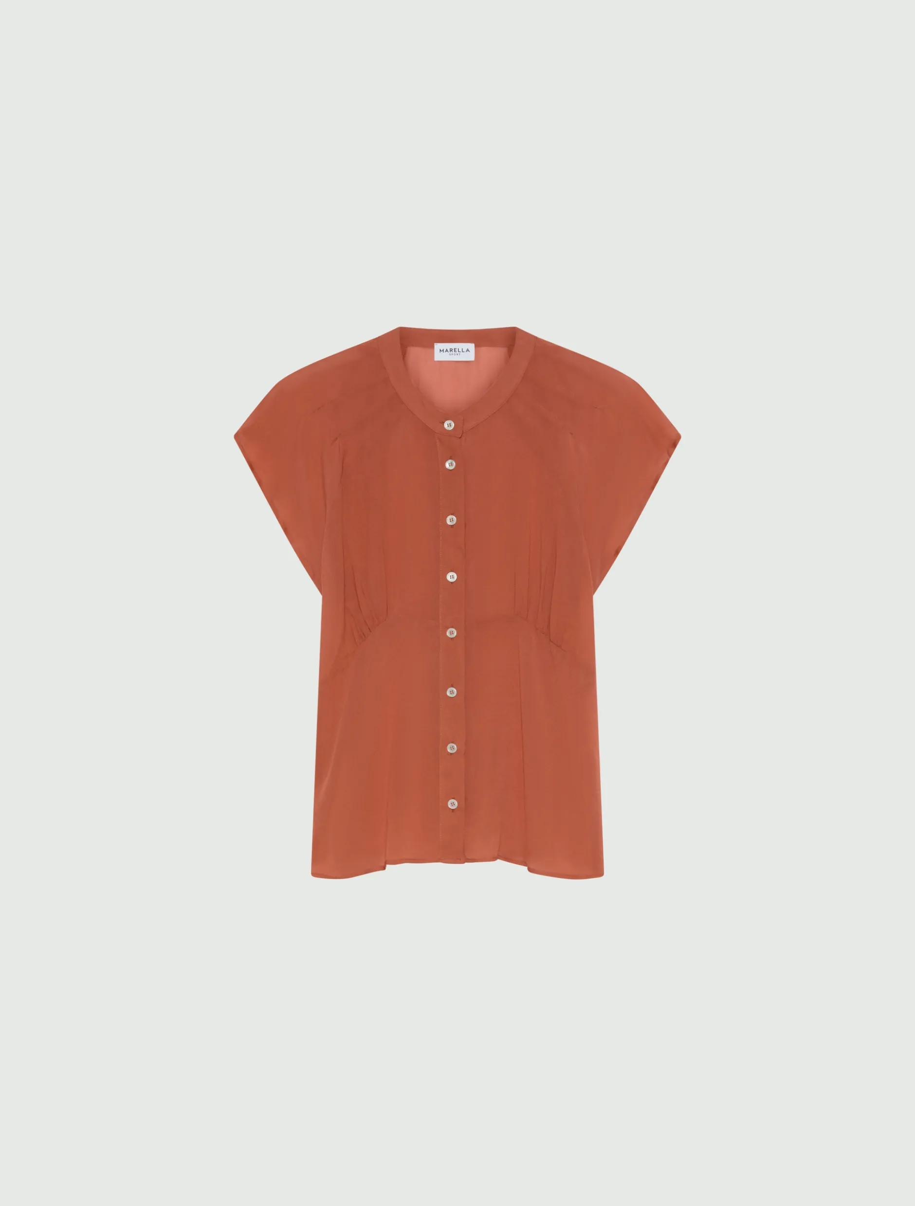 Camicia in georgette - TERRACOTTA