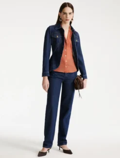 Camicia in georgette - TERRACOTTA