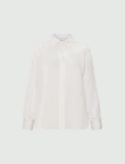 Camicia in misto seta - BIANCO