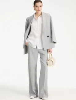 Camicia in misto seta - BIANCO
