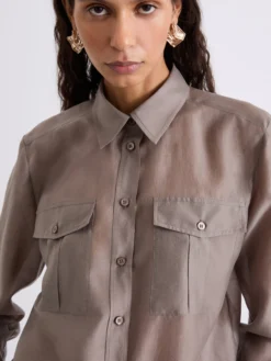 Camicia in organza - STONE