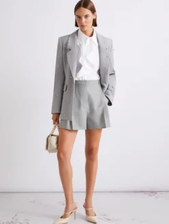 Camicia in popeline con rouche - BIANCO