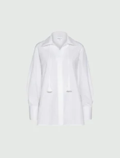 Camicia in popeline di cotone - BIANCO OTTICO