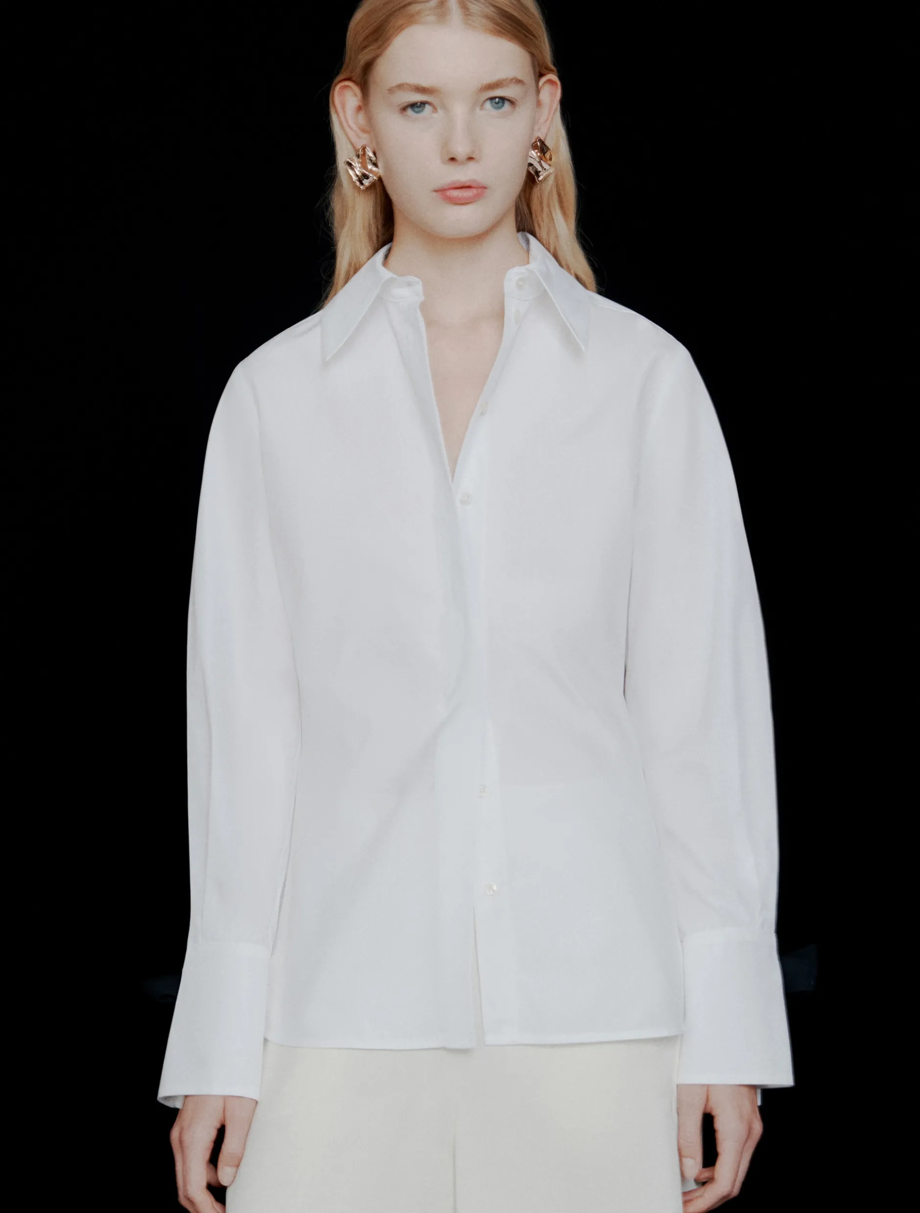 Camicia in popeline di cotone - BIANCO OTTICO