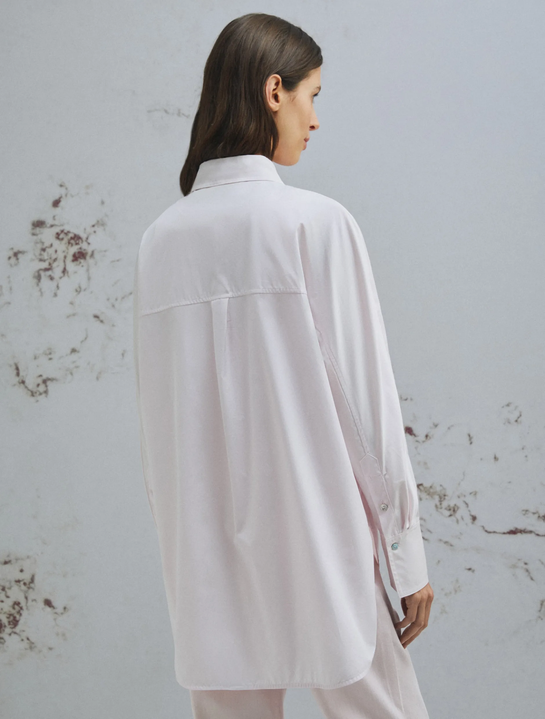 Camicia in popeline leggero - ROSA