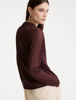 Camicia in viscosa e lurex - BORDEAUX