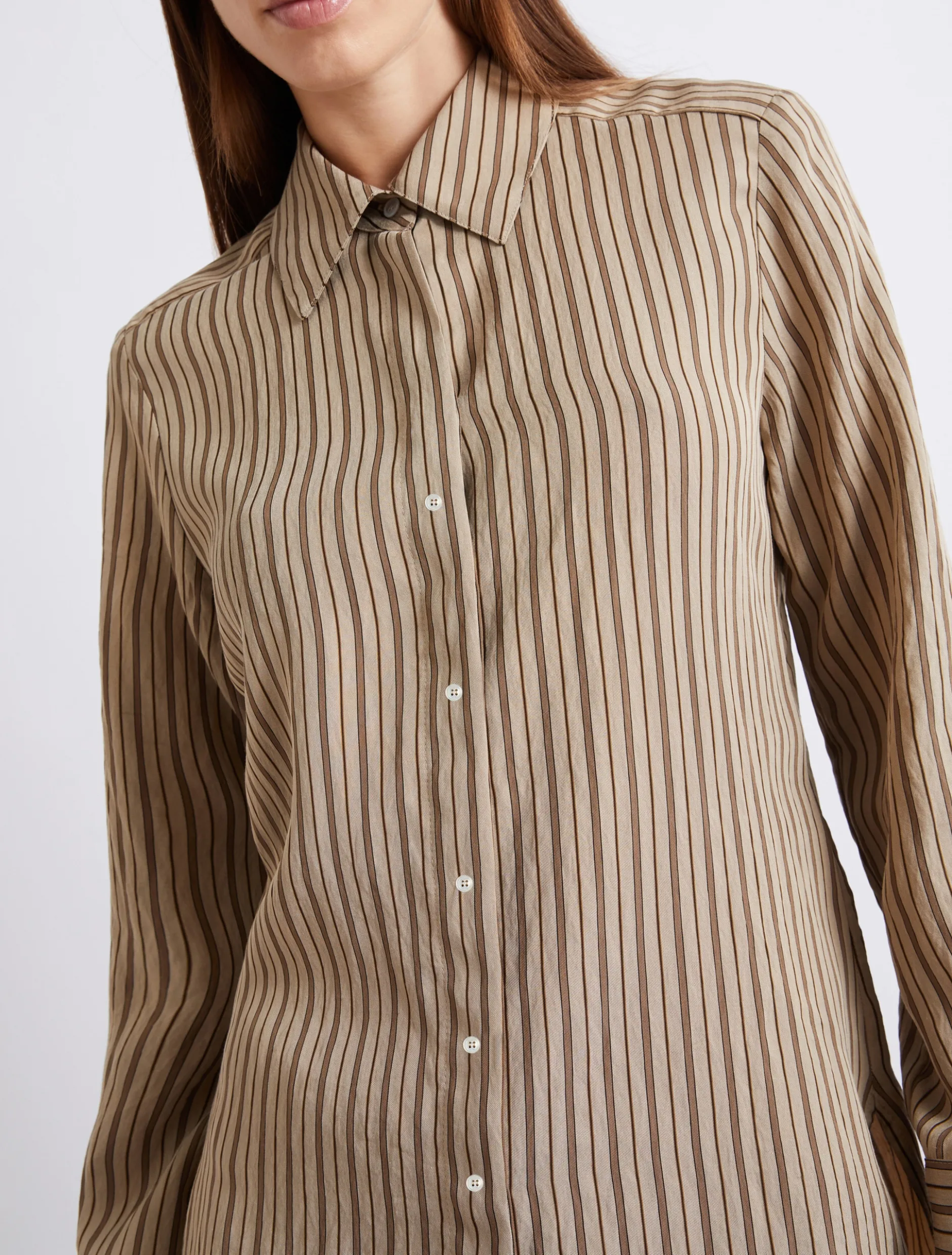 Camicia in viscosa - NOCCIOLA
