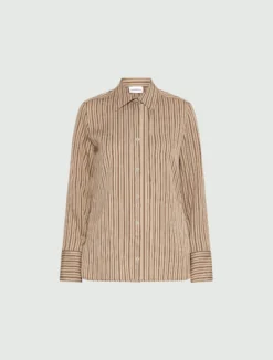 Camicia in viscosa - NOCCIOLA