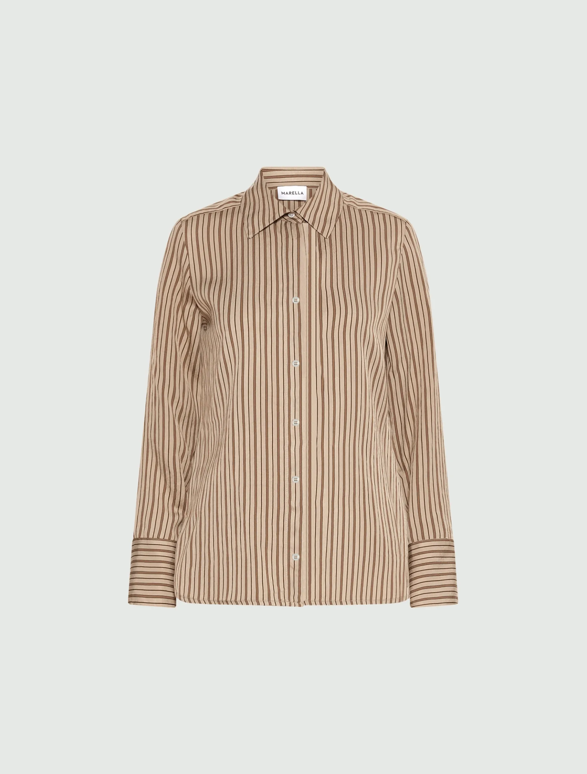 Camicia in viscosa - NOCCIOLA