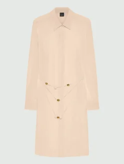 Camicia lunga in georgette con collana - NUDO