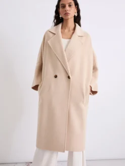Cappotto oversize in double - NATURALE
