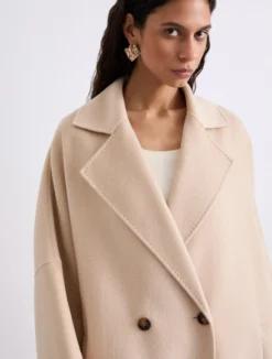 Cappotto oversize in double - NATURALE