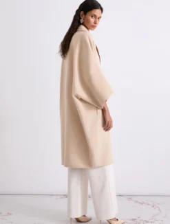 Cappotto oversize in double - NATURALE