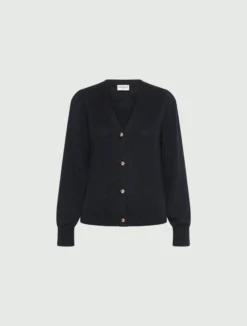 Cardigan aderente con scollo a V - BLU