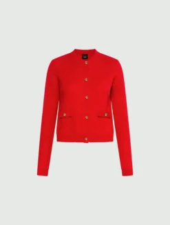 Cardigan in cashmere - ROSSO