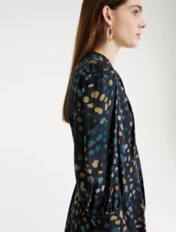Chemisier con nastri - NAVY