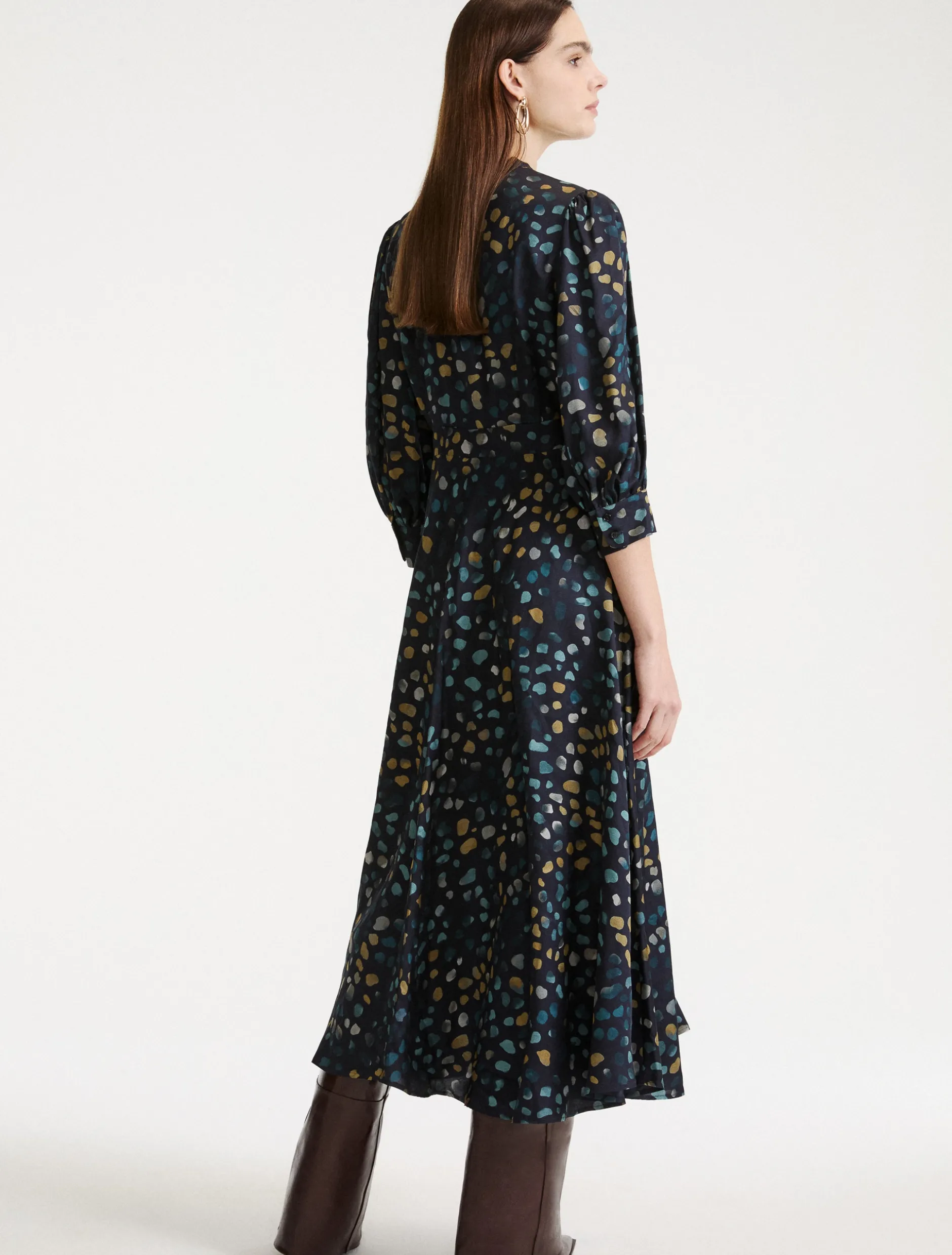 Chemisier con nastri - NAVY