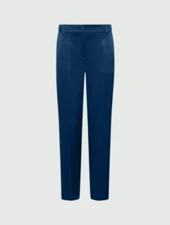 Chino in envers satin - BLU