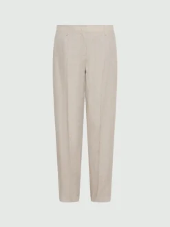 Chino in tela di lino - ECRU`