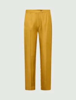 Chino in viscosa e lino - COGNAC