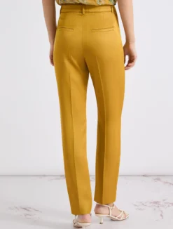 Chino in viscosa e lino - COGNAC